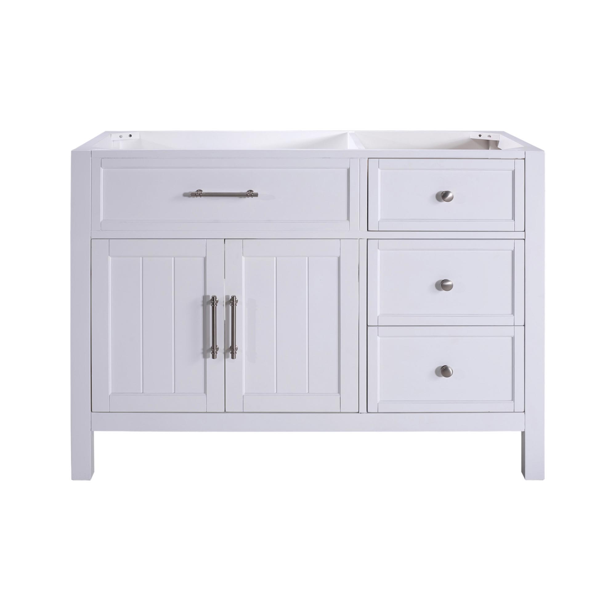 6C06148WL 48 Bathroom Single Sink Vanity White Finish